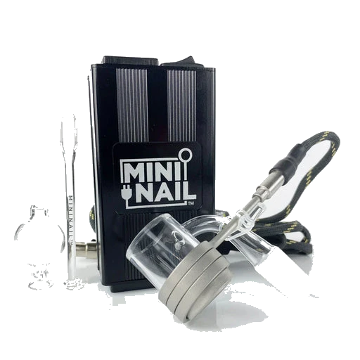 Mini Nail Micro ENail Complete Kit - Quartz Banger Glass Shovel/Bubble Cap